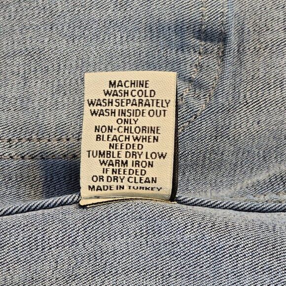 Elliott Lauren One-Button Blazer Stretch Denim Size 8 - Picture 11 of 11